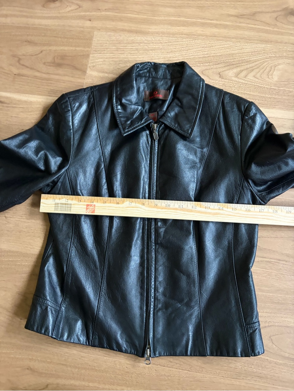 Y2K Danier Genuine Leather Moto Jacket Vintage Cropped Fitted - Picture 9 of 14